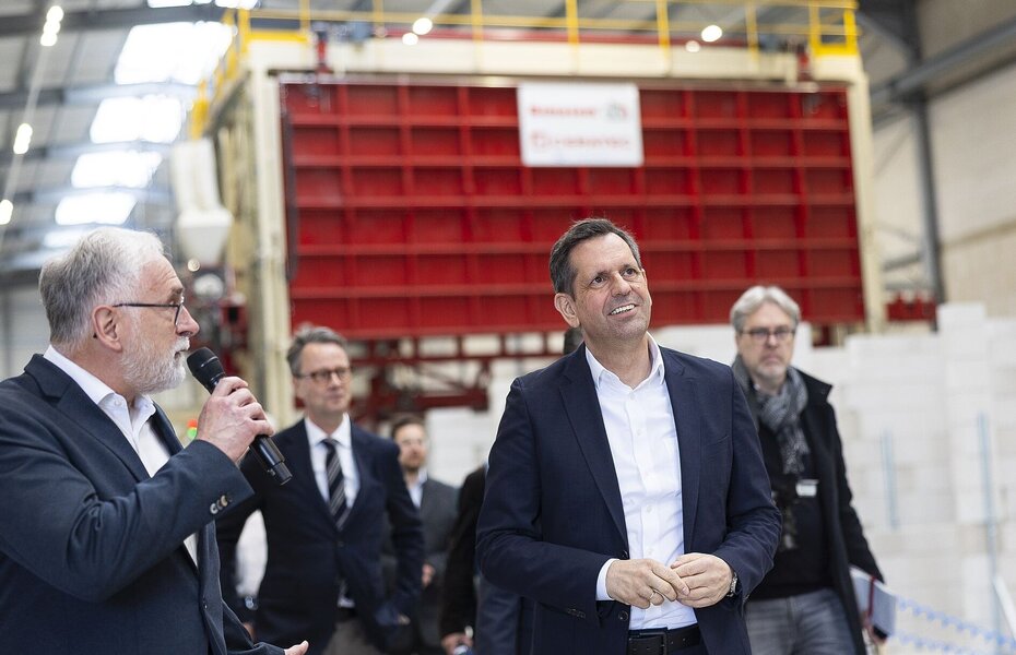 Rundgang durch die Produktion | Begrüßung bei den Emsländer Baustoffwerken | Foto: Tobias Bruns